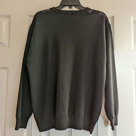 Aeffe Mens Sz M Sweater Pullover Italy Wool Blend Stripes Retro - Picture 5 of 7